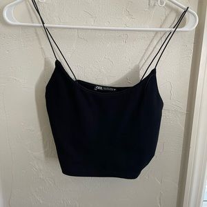 Zara Fitted Cropped Tank
